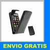 FUNDA DE CUERO PARA SAMSUNG S8500 / S 8500 WAVE NEGRA